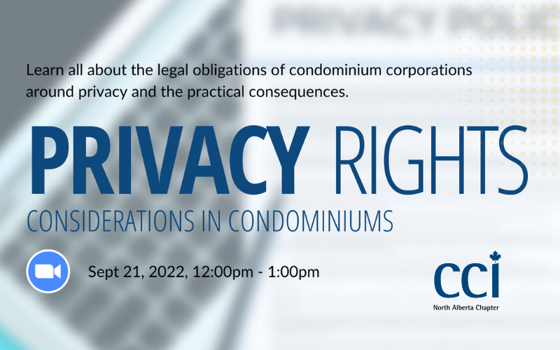 Privacy Rights: Considerations in Condominiums - Canadian Condominium ...