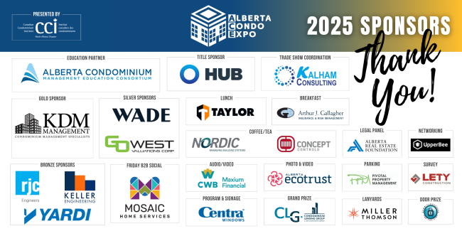 Alberta Condo Expo 2025 Sponsors